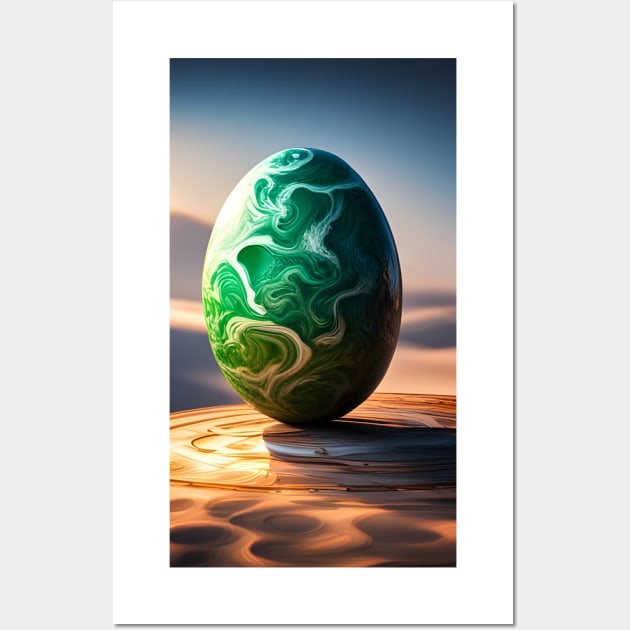 Precious Egg in Sunrise Wall Art by SmartPufferFish